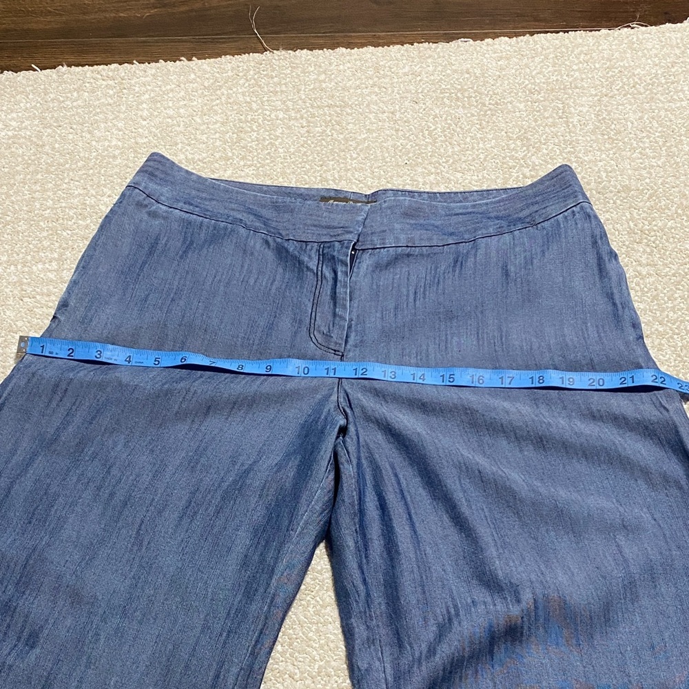 Tommy Bahama Blue Straight Leg Pants Size 10 100% tencel lyosel - Picture 12 of 16